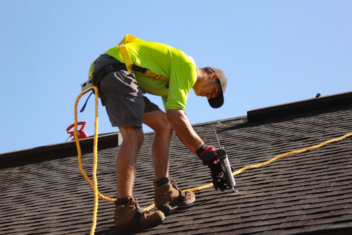 Craftsman on a slate roof